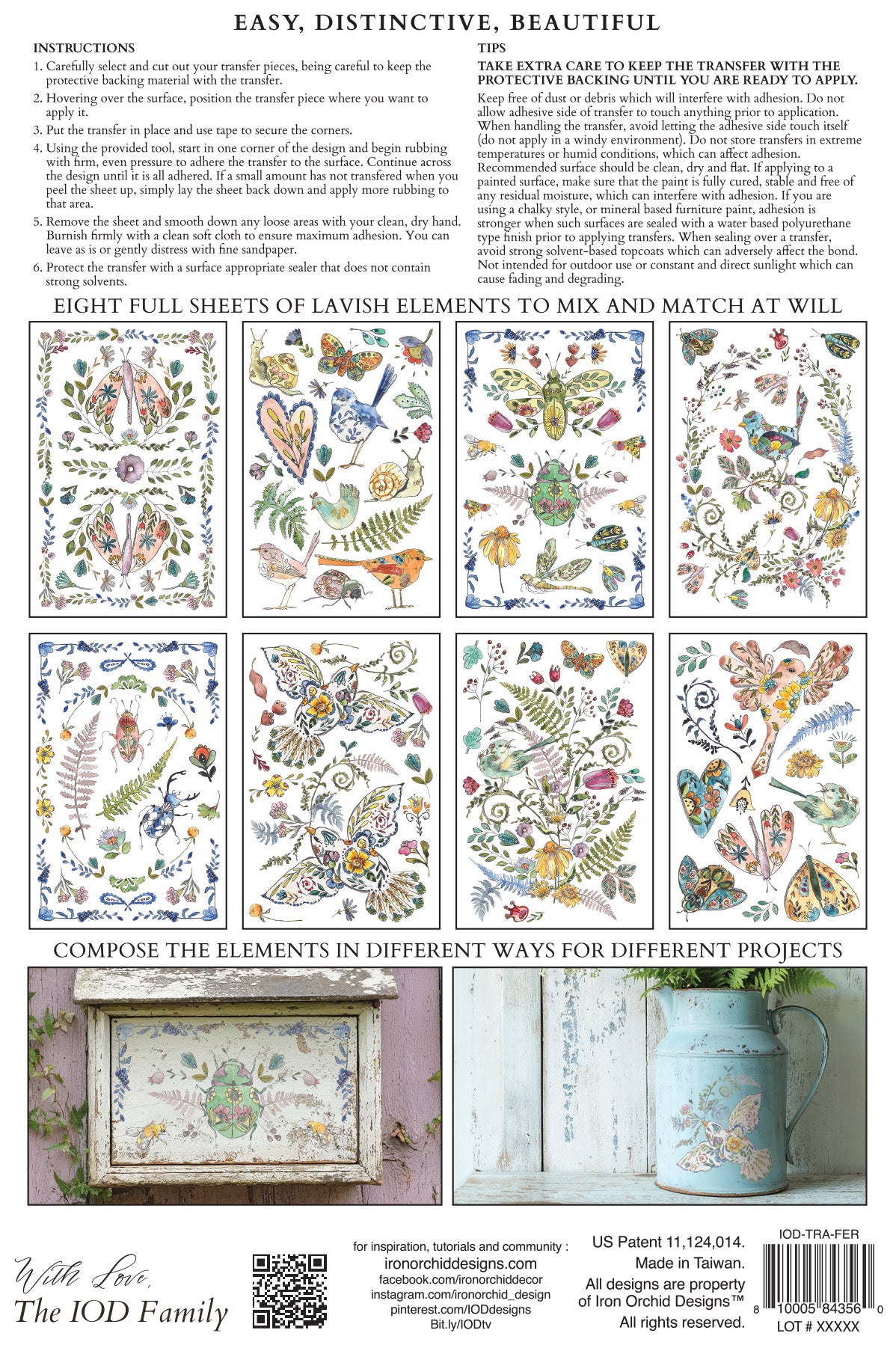 Fern Fables- IOD Decor Transfer (Summer 2026 Release)