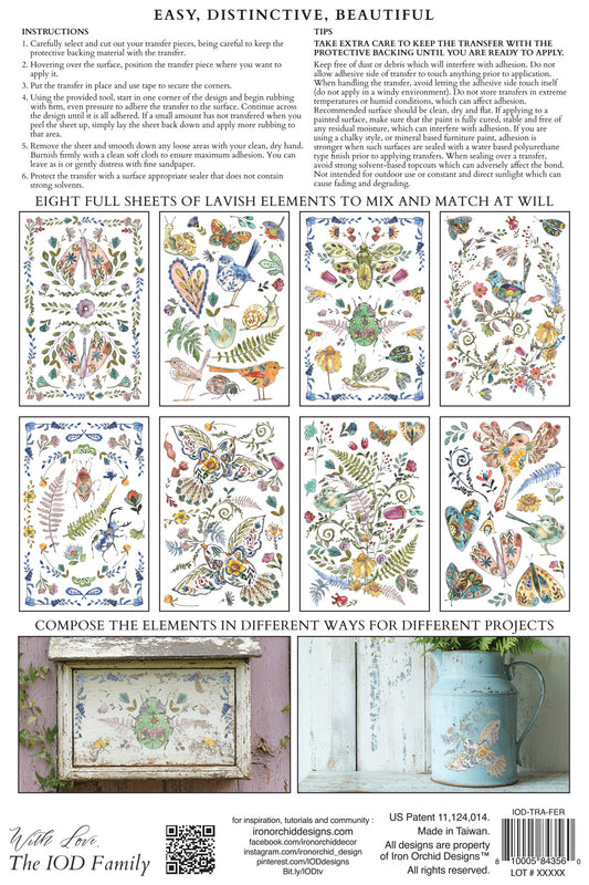 Fern Fables- IOD Decor Transfer (Summer 2026 Release)