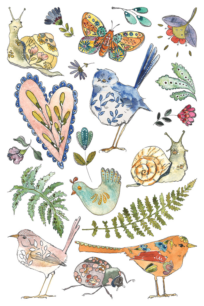 Fern Fables- IOD Decor Transfer (Summer 2026 Release)
