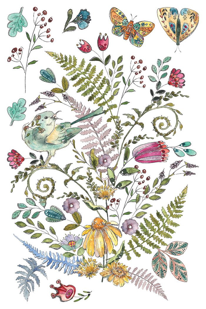 Fern Fables- IOD Decor Transfer (Summer 2026 Release)