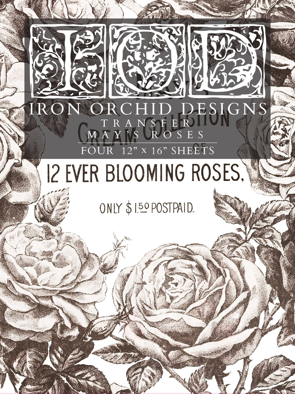 May's Roses -  IOD Decor Transfer