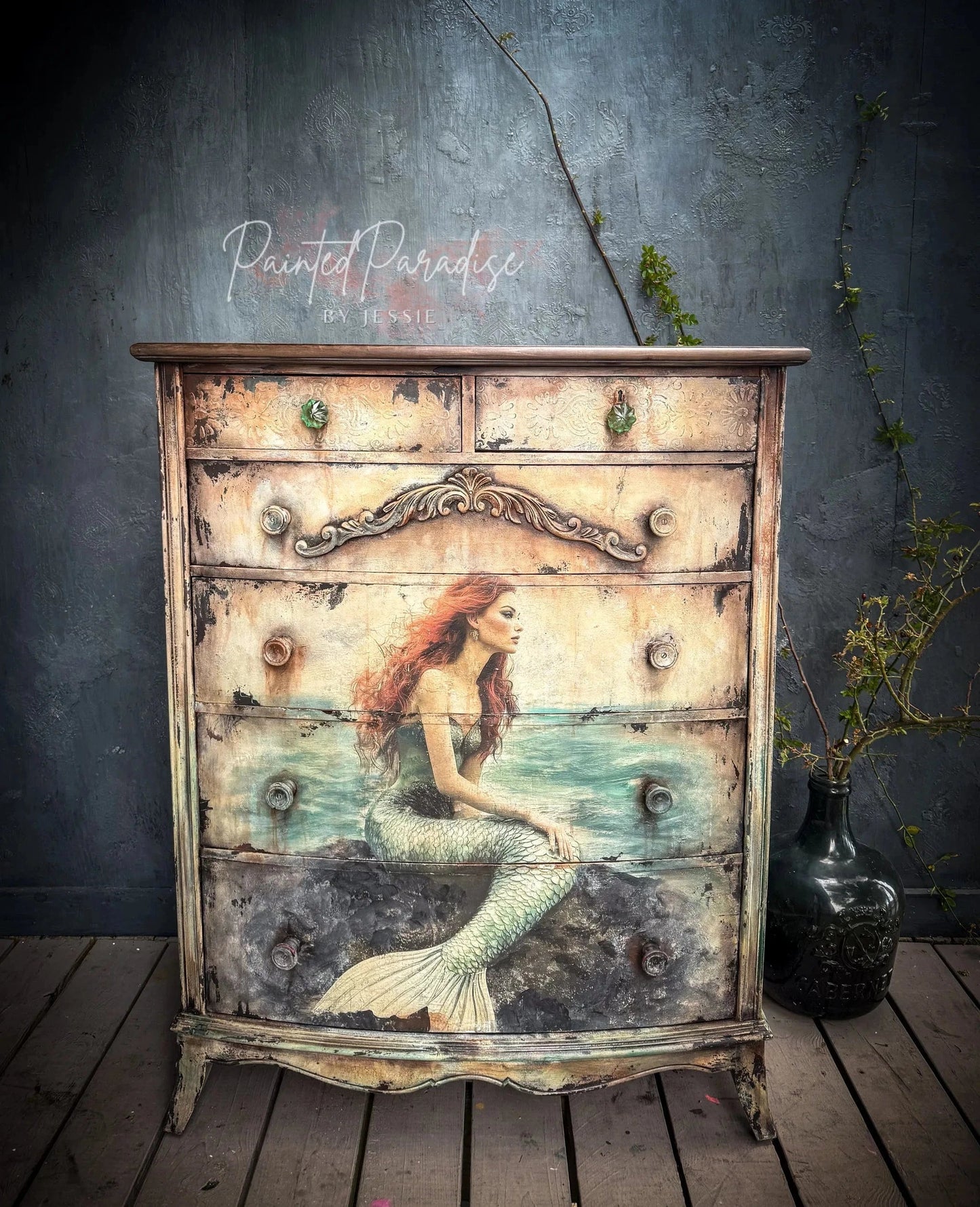 Maiden of the Sea  | 18 lb Decoupage Tissue Paper | 2 Sizes