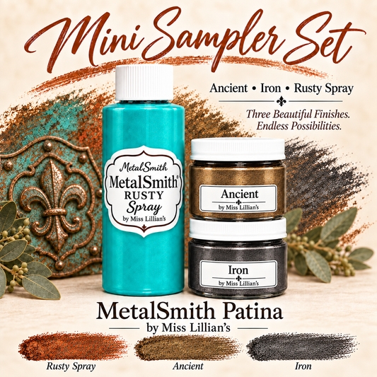 MetalSmith Mini Sampler Sets - Ancient, Iron, Rusty Spray