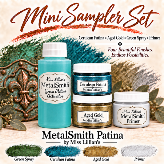 MetalSmith Mini Sampler Sets - Cerulean Patina, Aged Gold, Green Spray
