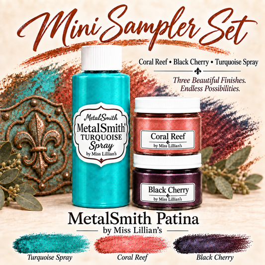 MetalSmith Mini Sampler Sets - Coral Reef, Black Cherry, Turquoise Spray