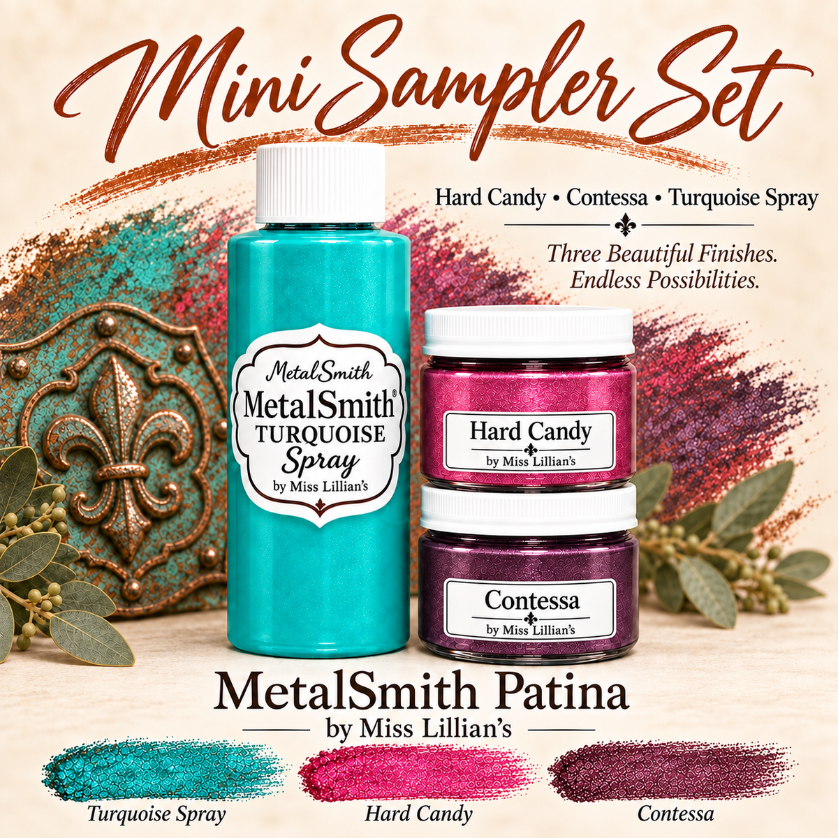 MetalSmith Mini Sampler Sets - Hard Candy, Contessa, Turquoise Spray
