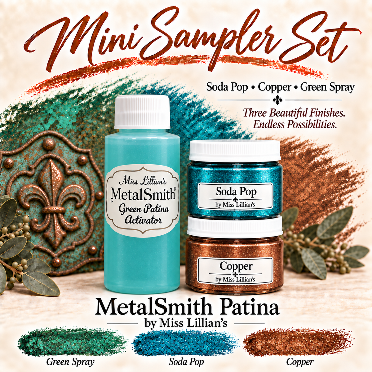 MetalSmith Mini Sampler Sets - Soda Pop, Copper, Green Spray