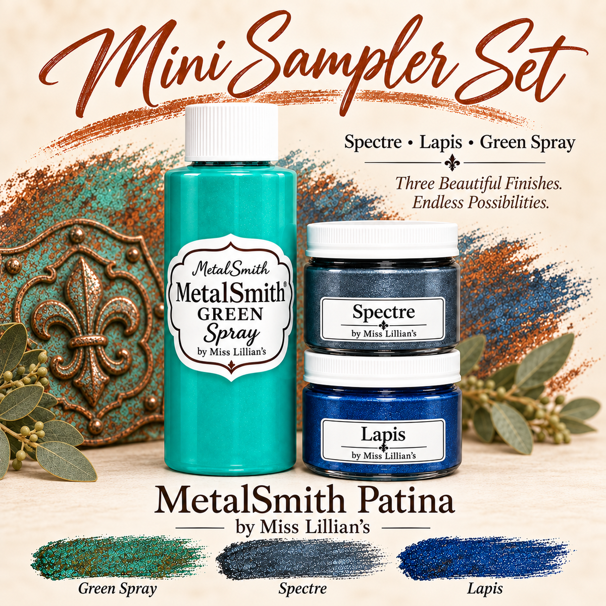 MetalSmith Mini Sampler Sets - Spectre, Lapis, Green Spray