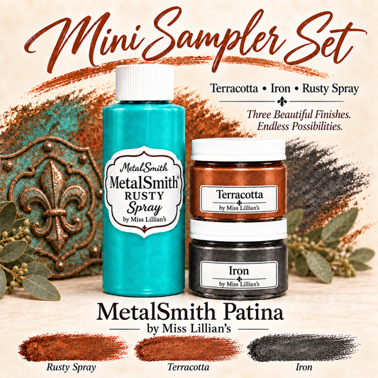 MetalSmith Mini Sampler Sets - Terracotta, Iron, Rusty Spray