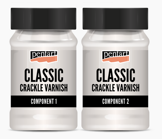 Crackle varnish, classic, 2 components, 50 ml set