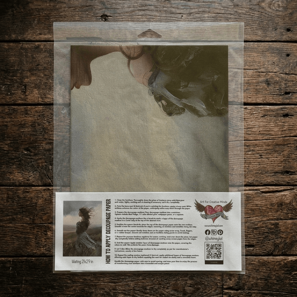 Waiting | 18 lb Decoupage Tissue Paper | 21x29 in