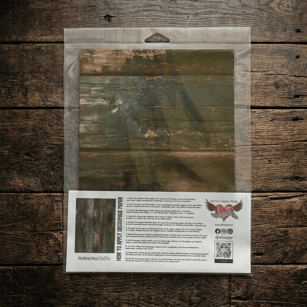 Weathered Wood | 18 lb Decoupage Tissue Paper | 21x29 in
