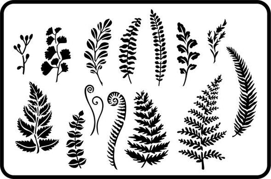 Ferns and Greenery - JRV Stencil image 0