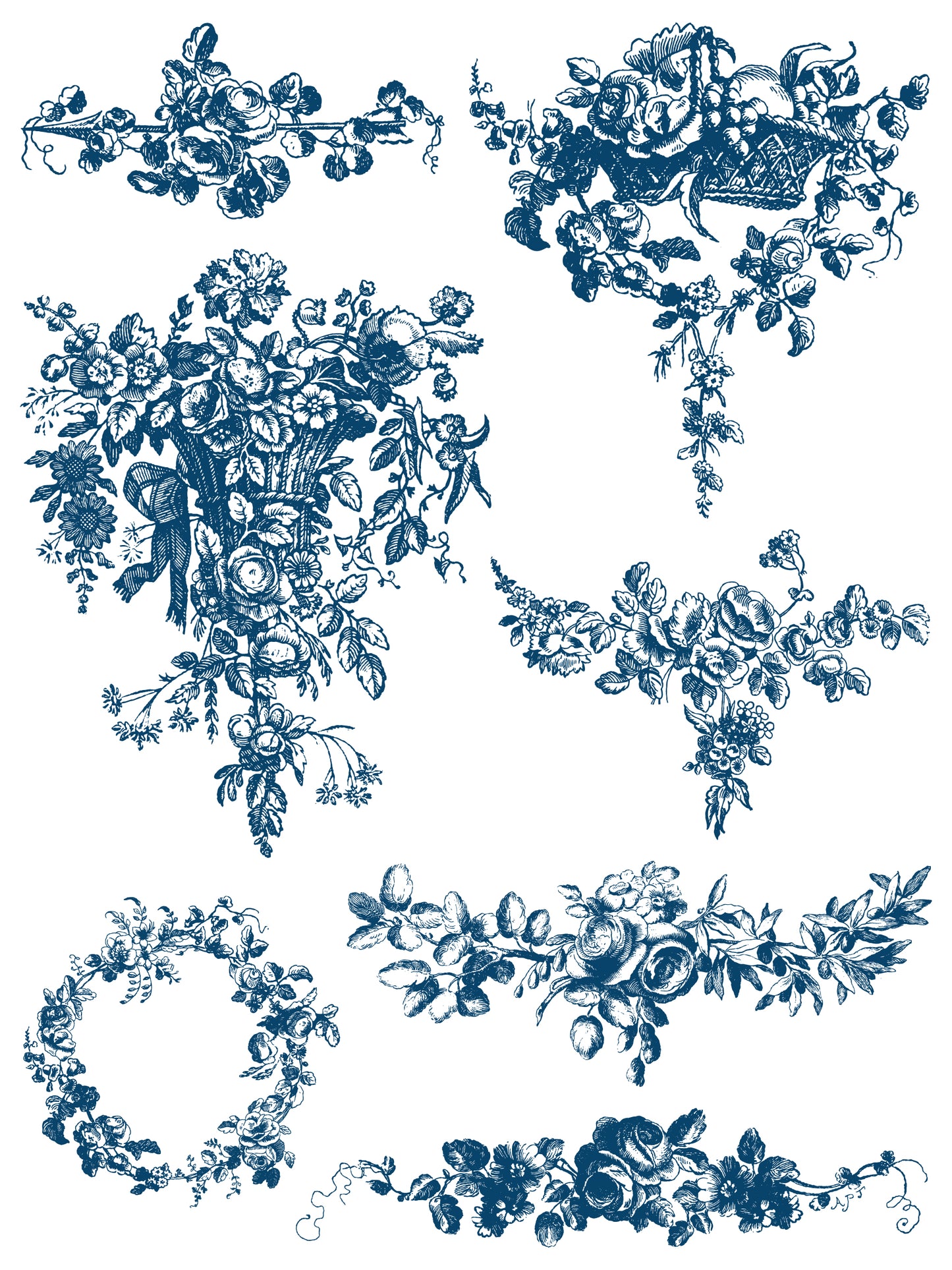 Delft Traditions Azure 8 Page IOD Paint Inlay  (Limited) image 7
