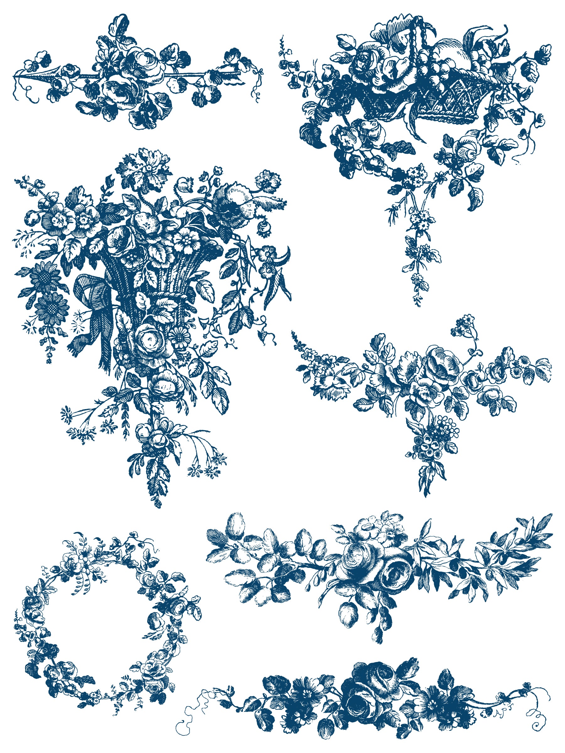 Delft Traditions Azure 8 Page IOD Paint Inlay  (Limited) image 7