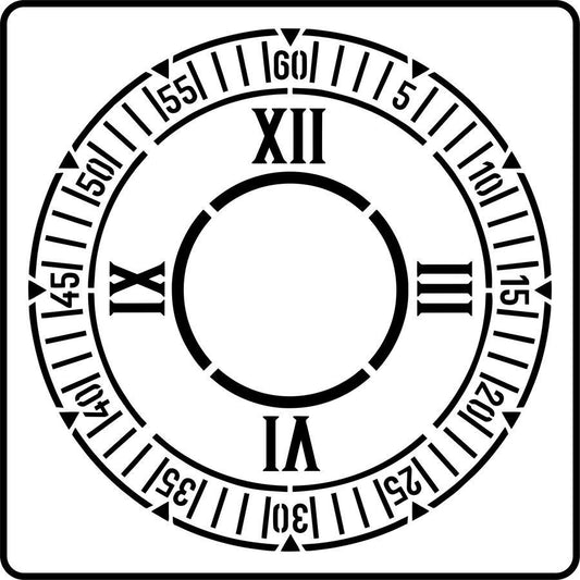 Roman Clock - JRV Stencil image 0
