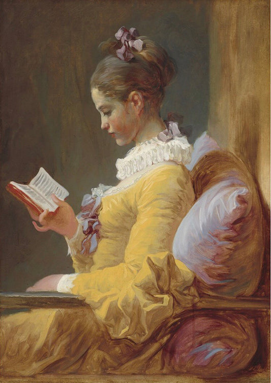 Young Girl Reading -Mint by Michelle Decoupage image 0