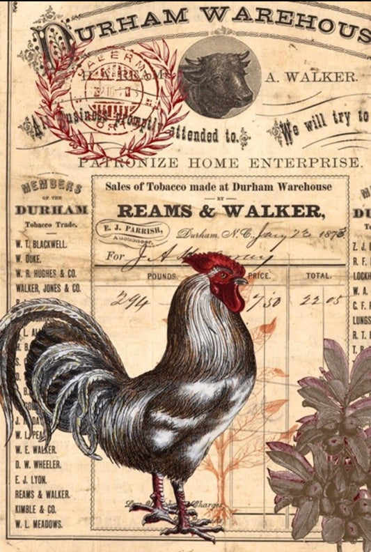 Red Rooster - Roycycled Decoupage image 0
