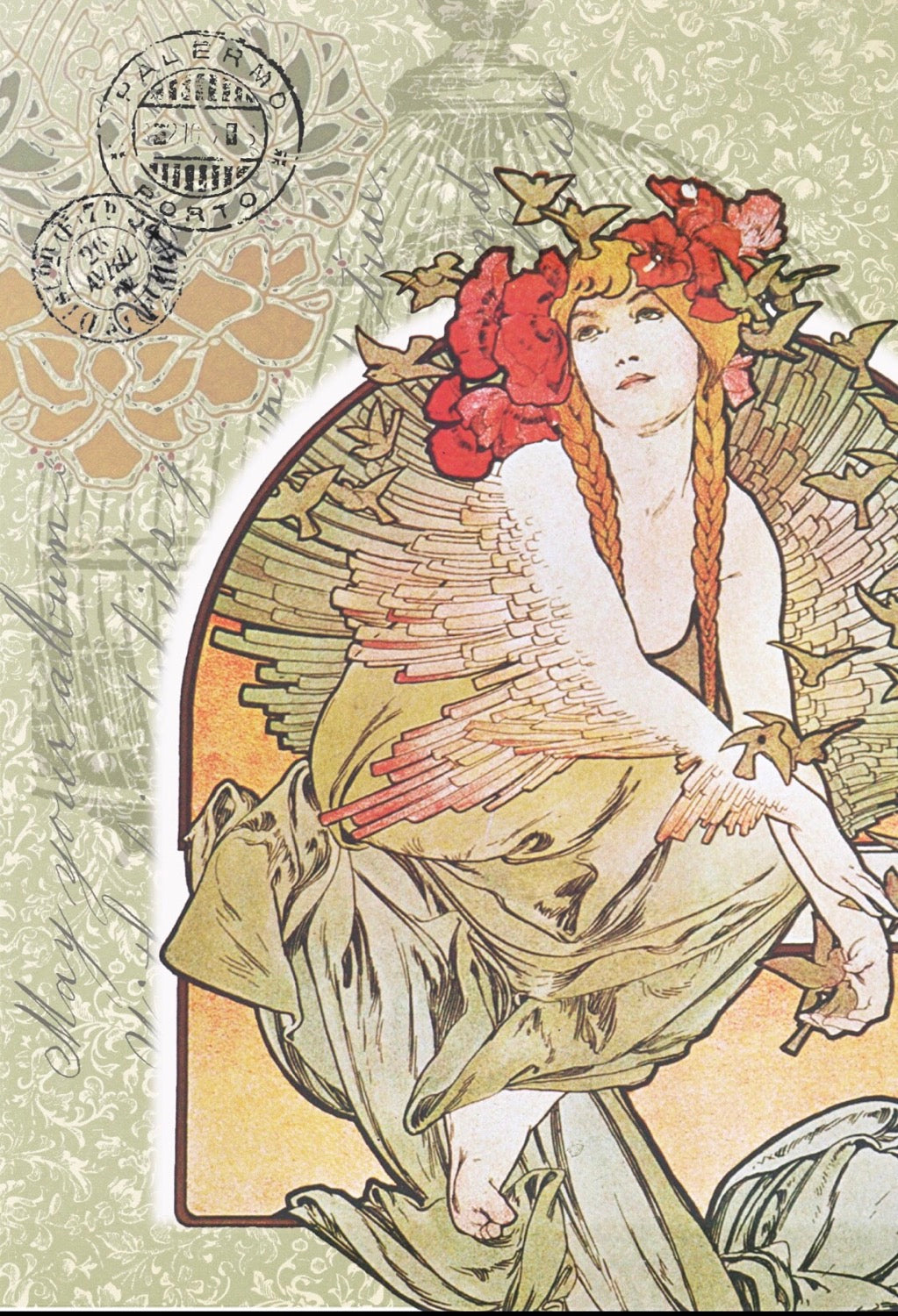 Bird Lady - Roycycled Decoupage image 0
