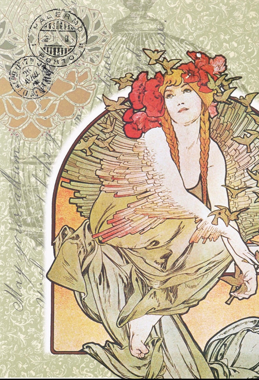 Bird Lady - Roycycled Decoupage image 0