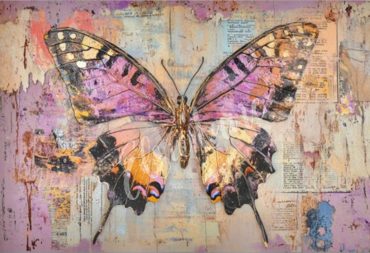 Masterpiece Moth - Elsie Lane Decoupage Paper image 0