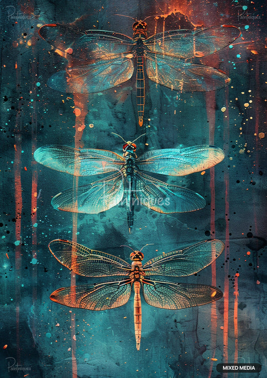 Copper Wings Decoupage Paper - Paintniques