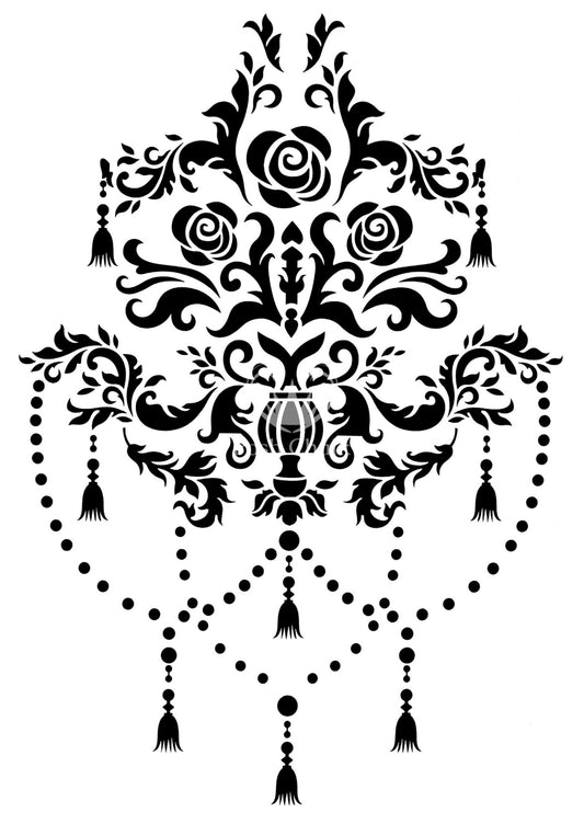 Posh Chandelier - Posh Chalk Stencil image 0