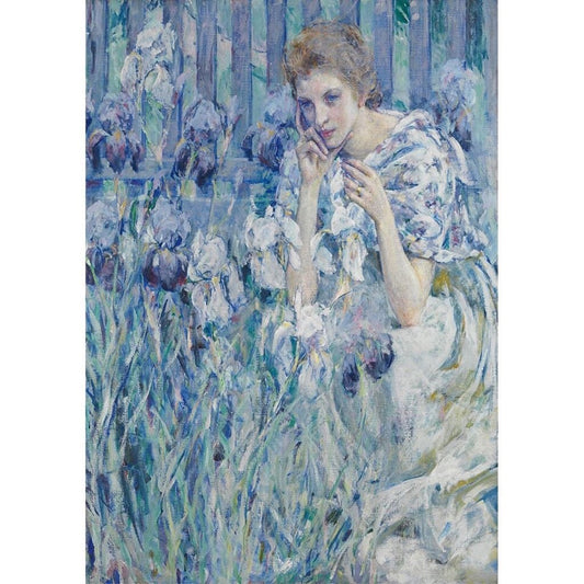 Woman With Lillies - Mint by Michelle Decoupage image 0