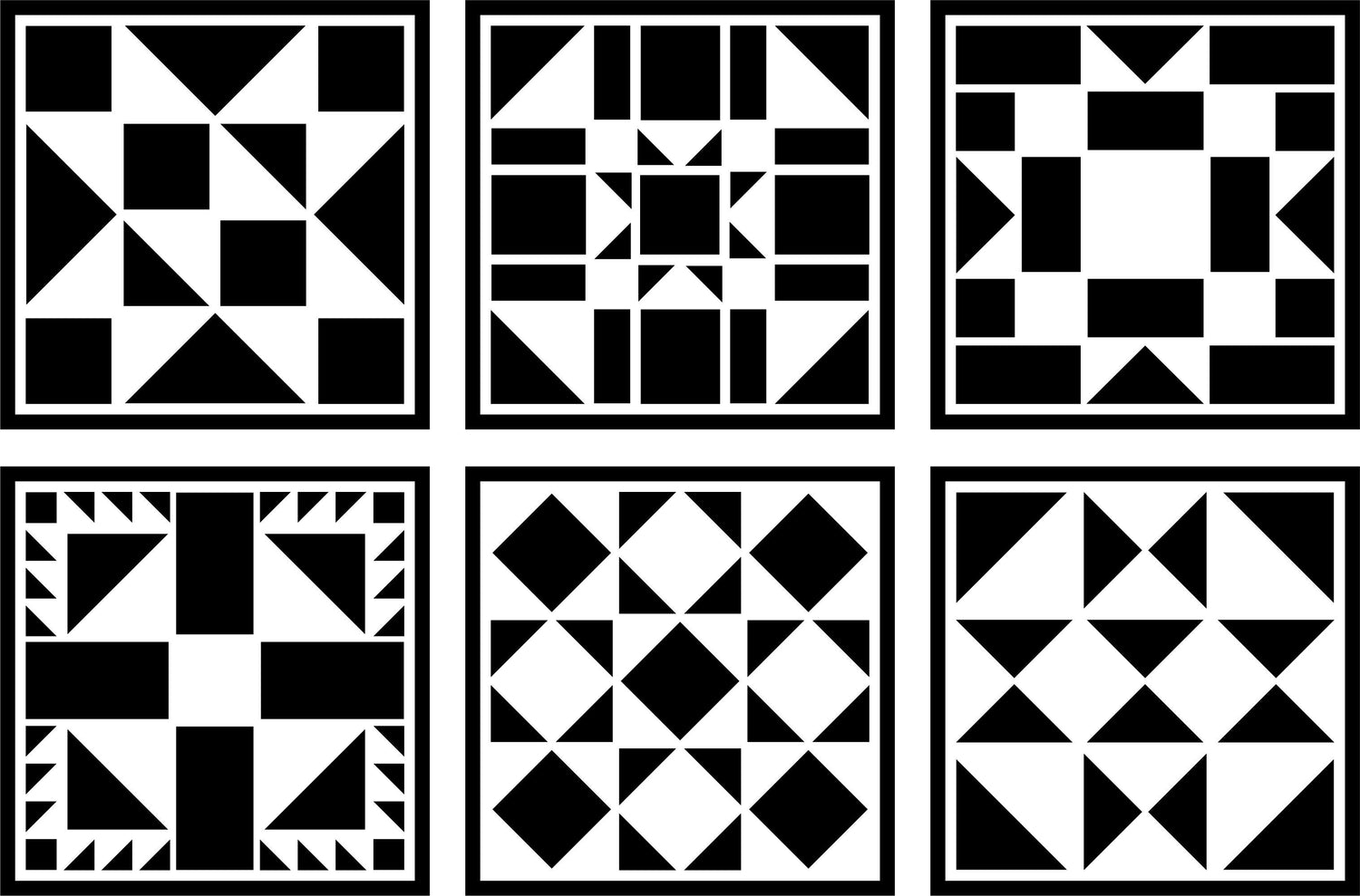 Barn Quilt Mini Set - JRV Stencil  image 0