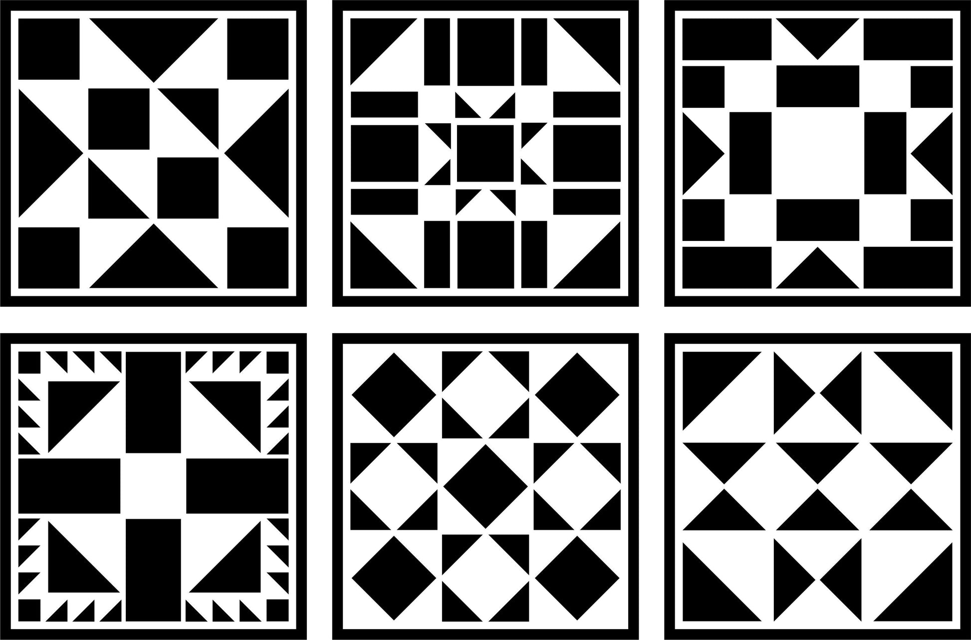 Barn Quilt Mini Set - JRV Stencil  image 0