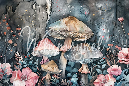 Mushroom Serenade - Whimsykel Paper image 0