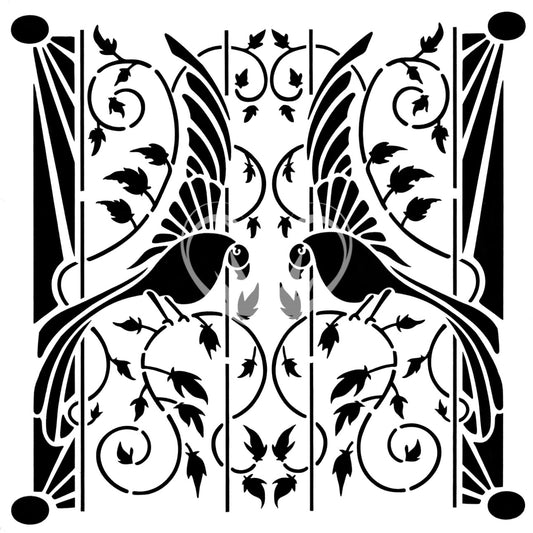 Deco Birds - Posh Chalk Stencil House Of Mendez image 0