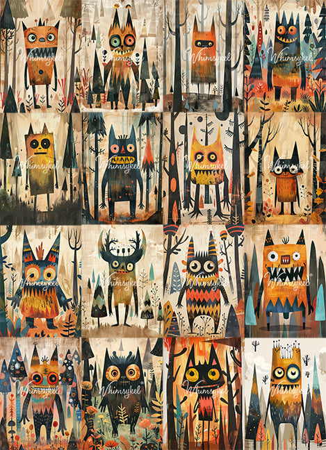 Wollygog Gang - Whimsykel Paper image 0