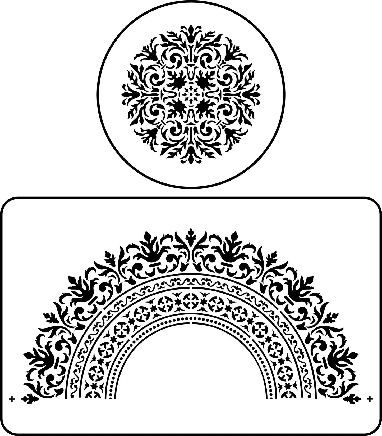 Royal medallion - JRV Stencil image 0