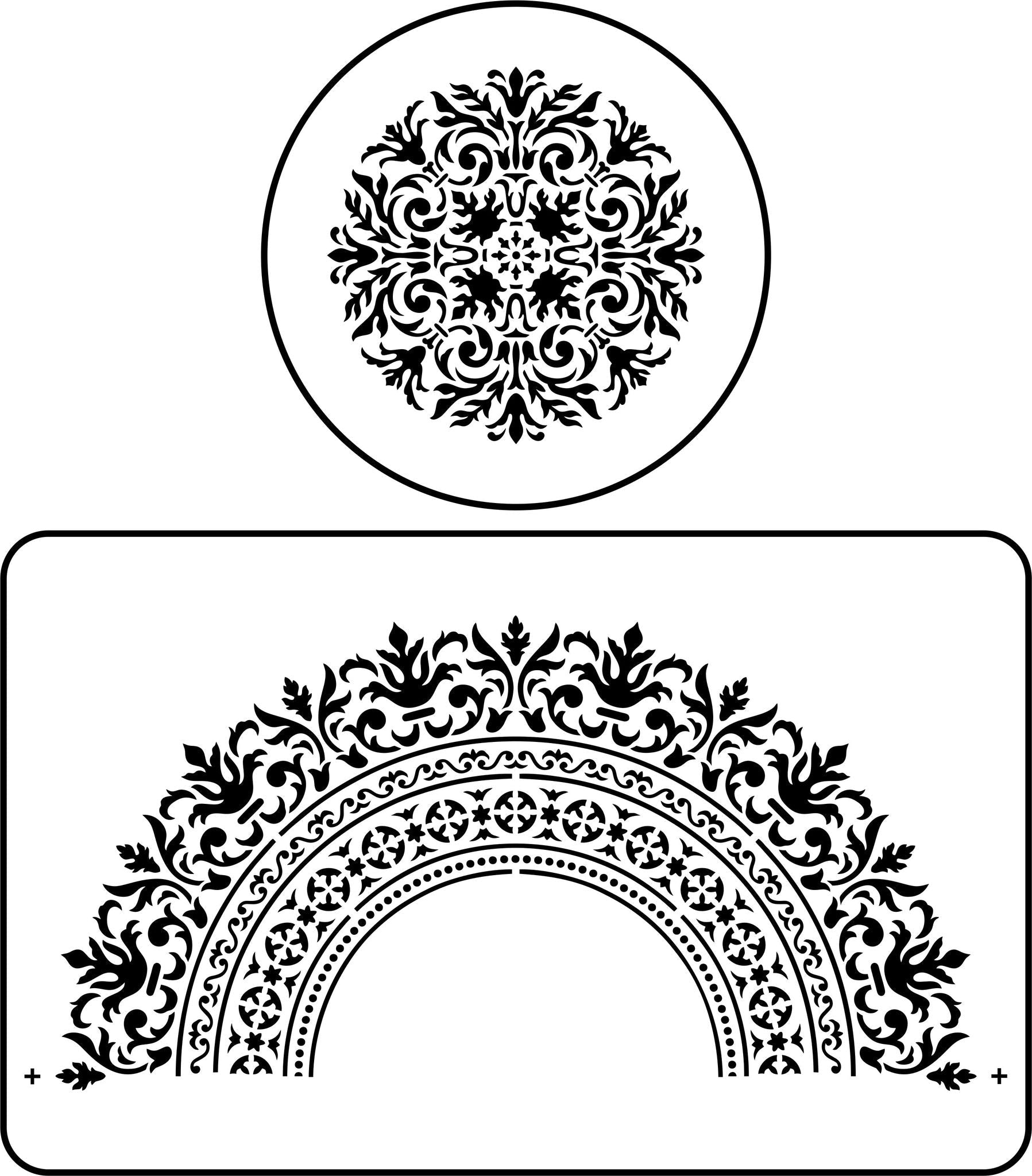 Royal medallion - JRV Stencil image 0
