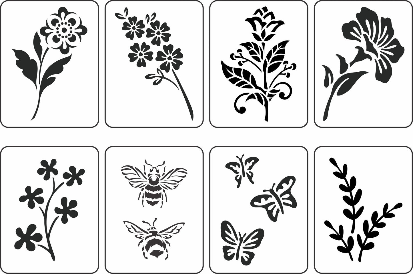Flowers, Bees & Butterflies Mini Pack - JRV Stencil by Debi’s Design Diary image 0