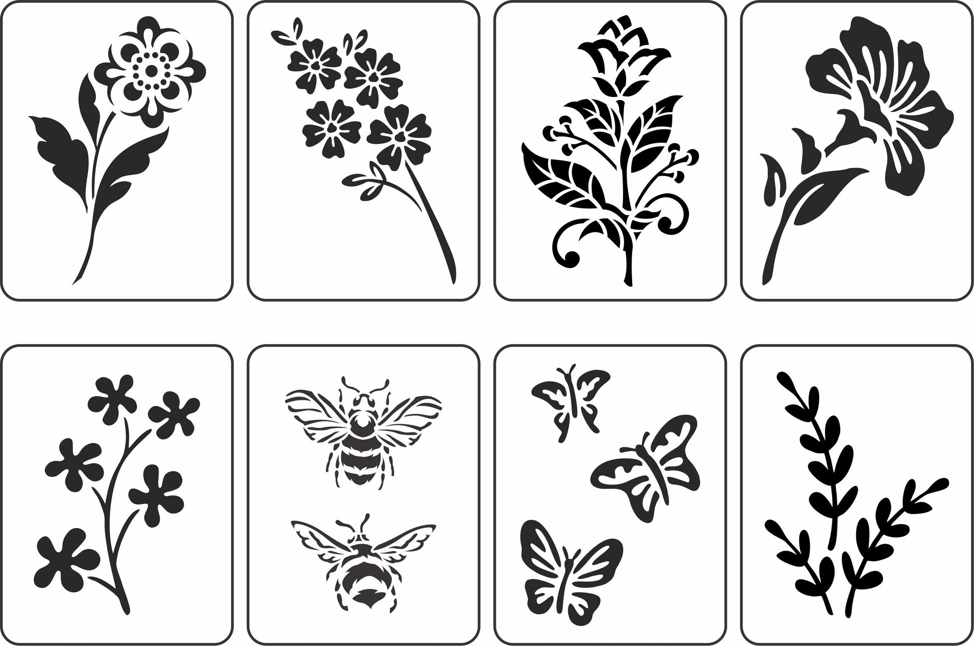Flowers, Bees & Butterflies Mini Pack - JRV Stencil by Debi’s Design Diary image 0