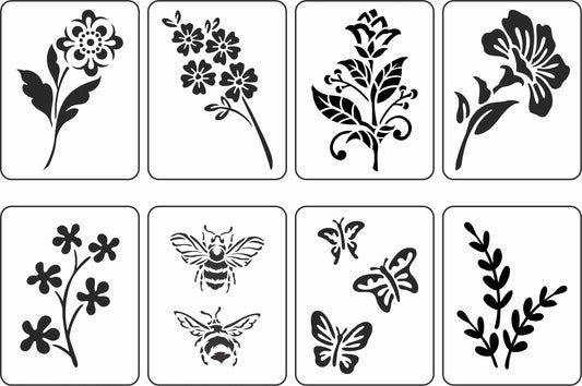 Flowers, Bees & Butterflies Mini Pack - JRV Stencil by Debi’s Design Diary image 0