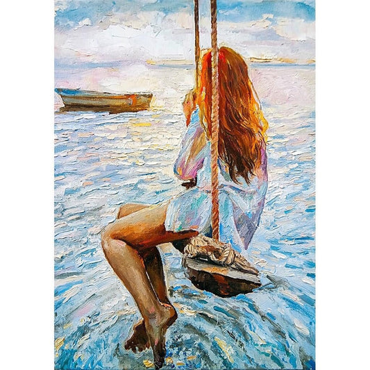 Girl On A Swing - Mint by Michelle Decoupage image 0
