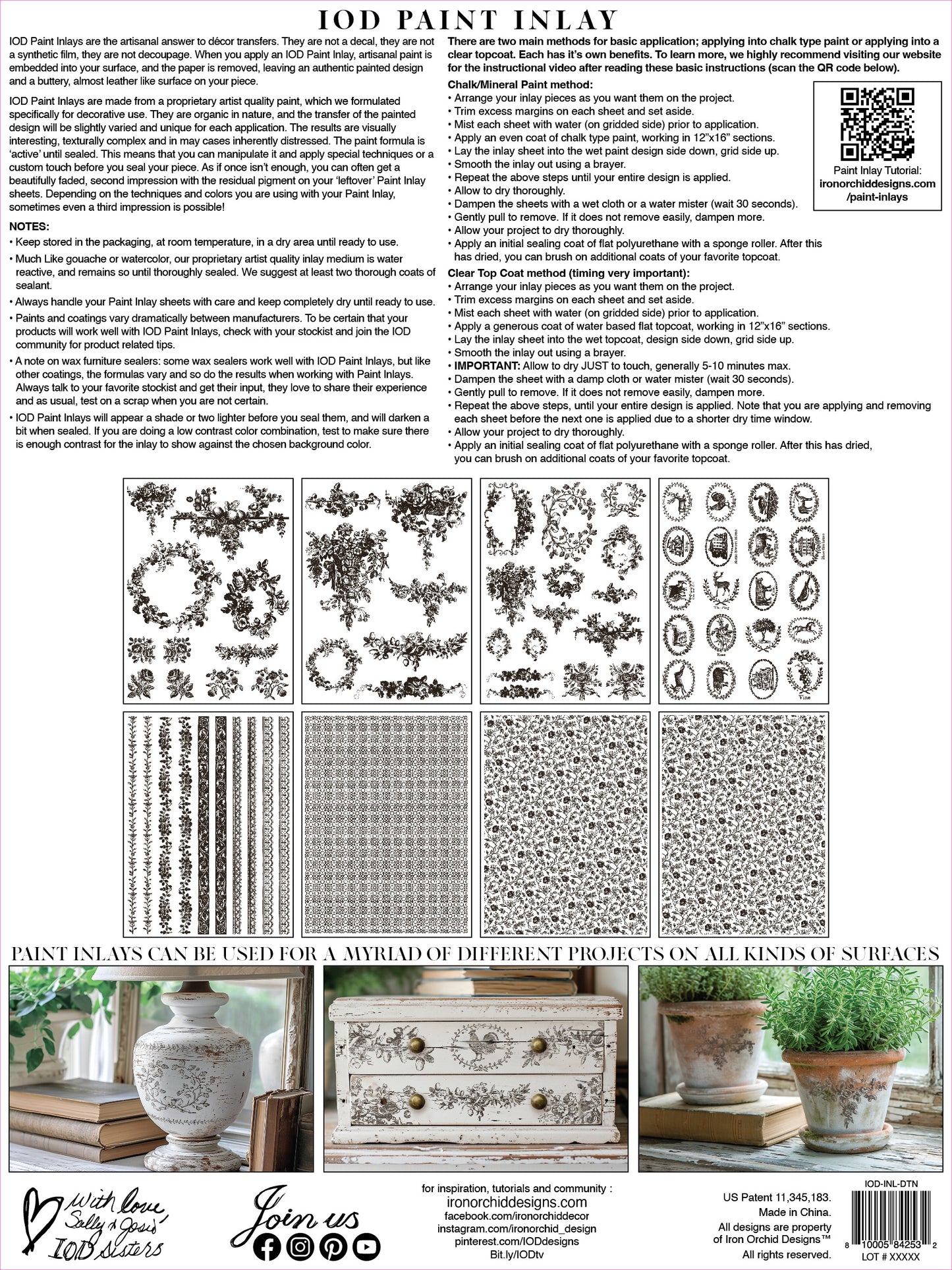 Delft Traditions Nior 8 Page IOD Paint Inlay  (Limited) image 1
