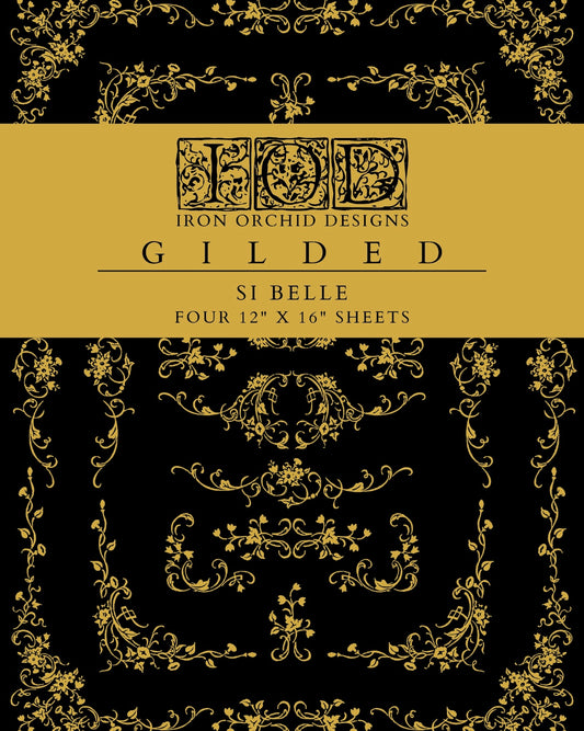 Si Belle - Gold Foil IOD Decor Transfer  image 0