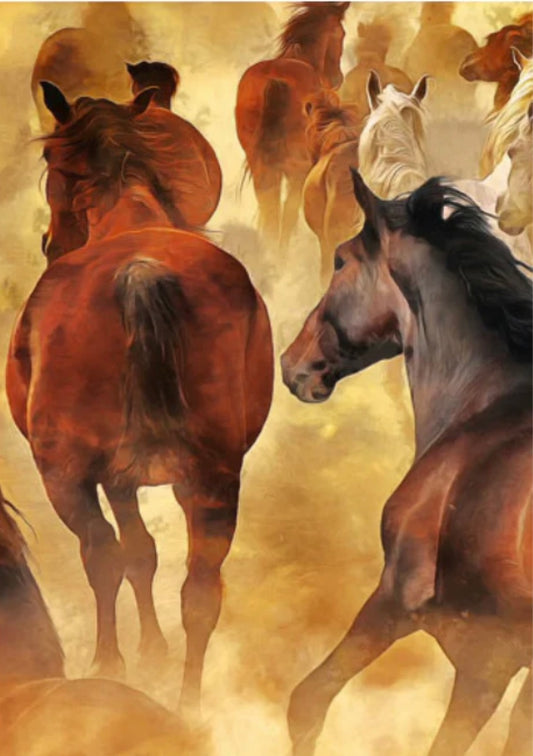 Herd of Horses  Decoupage (Mint By Michelle)  image 0