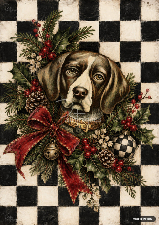 Hound & Holly Decoupage Paper - Paintniques