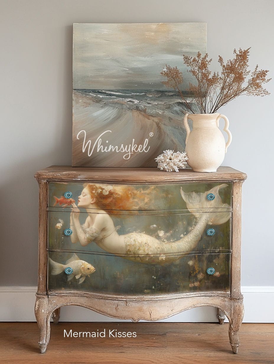 Mermaid Kisses | 18 lb Decoupage Tissue Paper | 2 Sizes