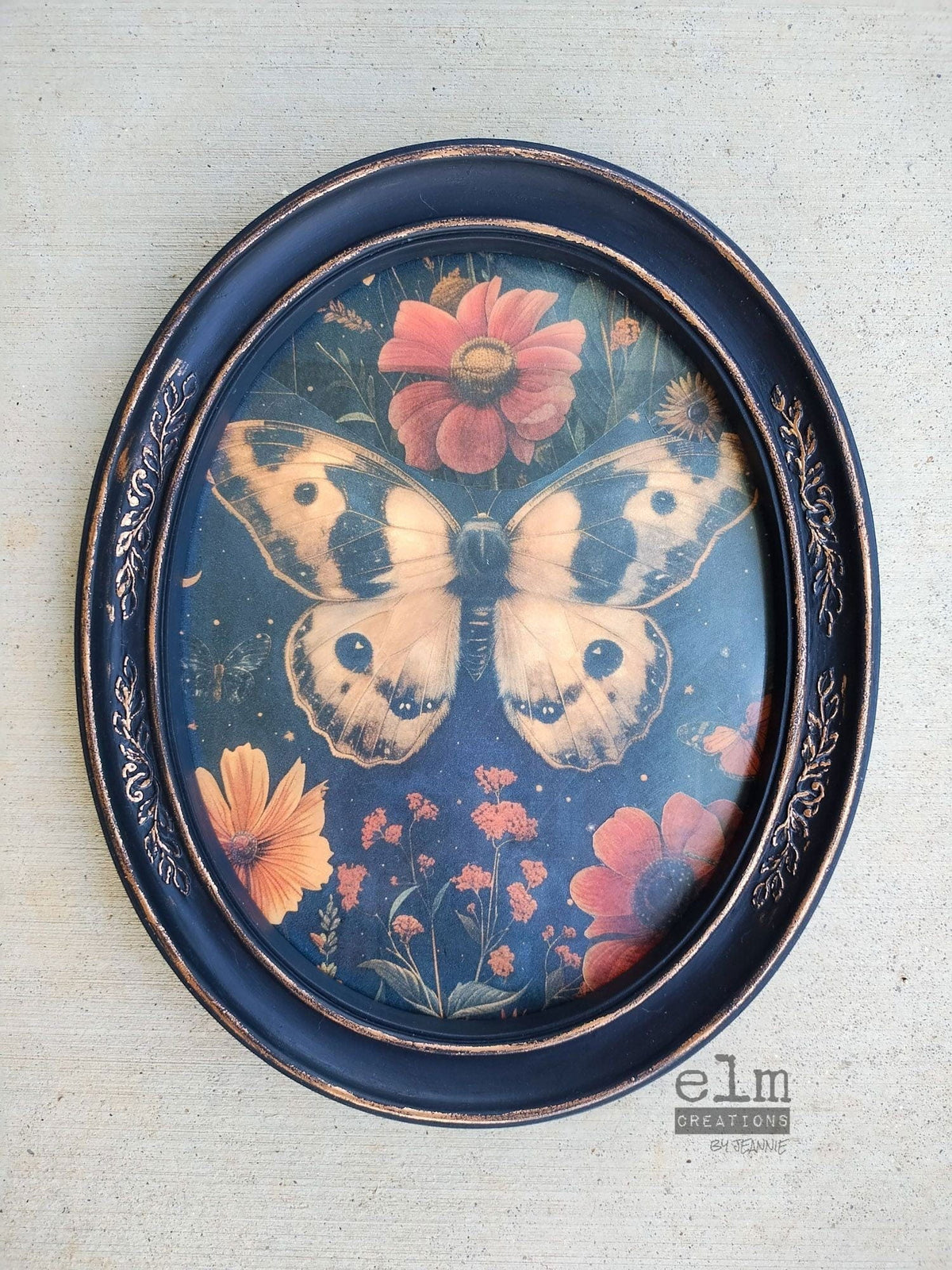 Midnight Moth |18lb Decoupage Tissue Paper | 21x29 in