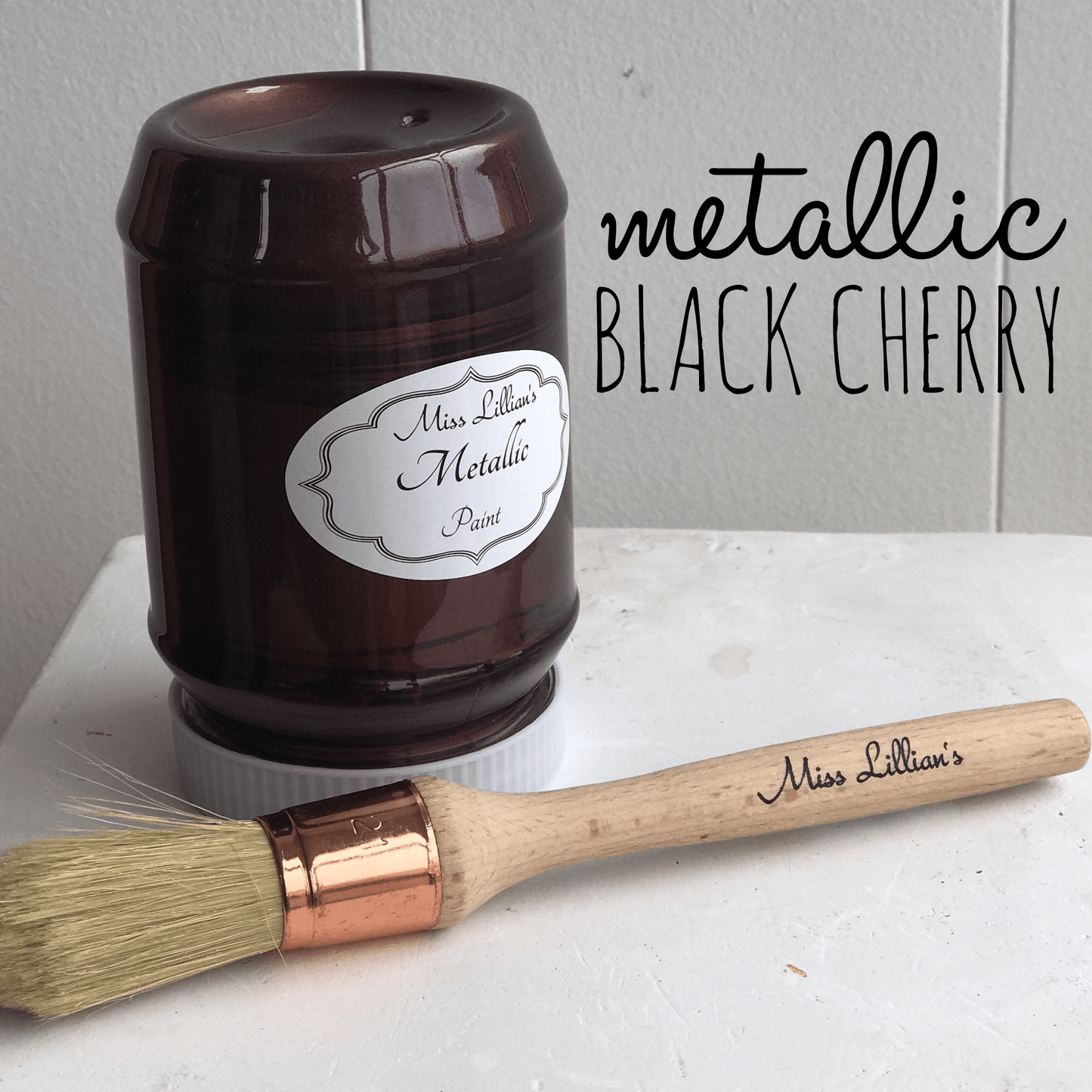 Miss Lillian's Metallic-Black Cherry