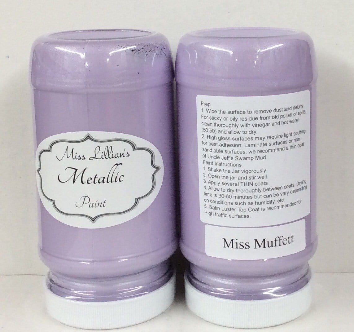 Miss Lillians Chock Paint Metallic Paints 8 Oz Sample Miss Lillian's Metallic Paint - Miss Muffet