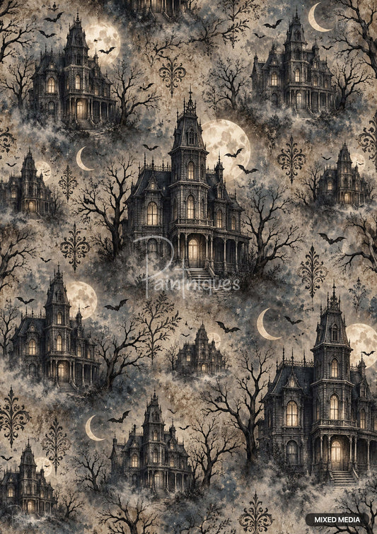 Phantom House Decoupage Paper - Paintniques