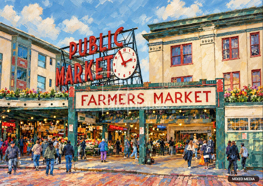 Pike Place Market Decoupage Paper - Paintniques