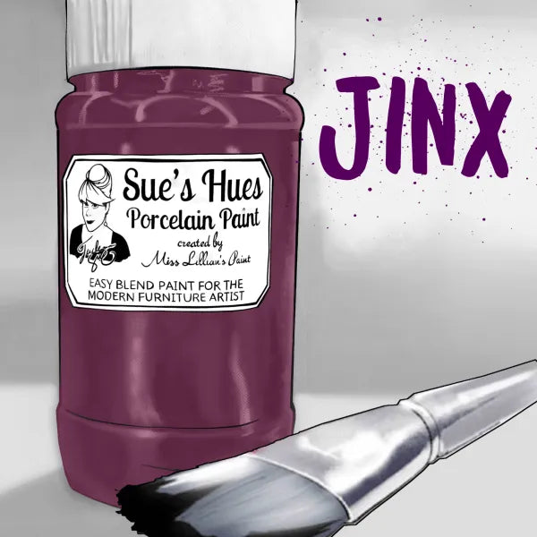 Sue's Hues Porcelain Paint: JINX (maroon) | Chalk & Clay Paint |